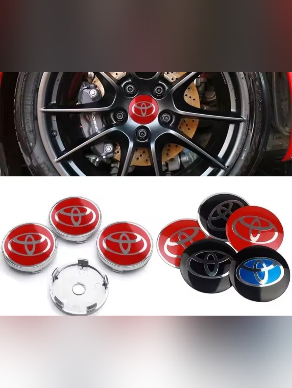 60mm Toyota Wheel Rim Center Caps Set See All Colors